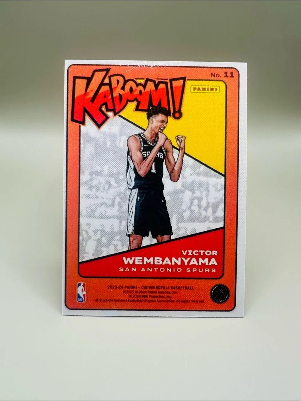 Victor Wembanyama Rookie Panini Kaboom #11 Novelty Basketball Card. - Picture 2 of 2